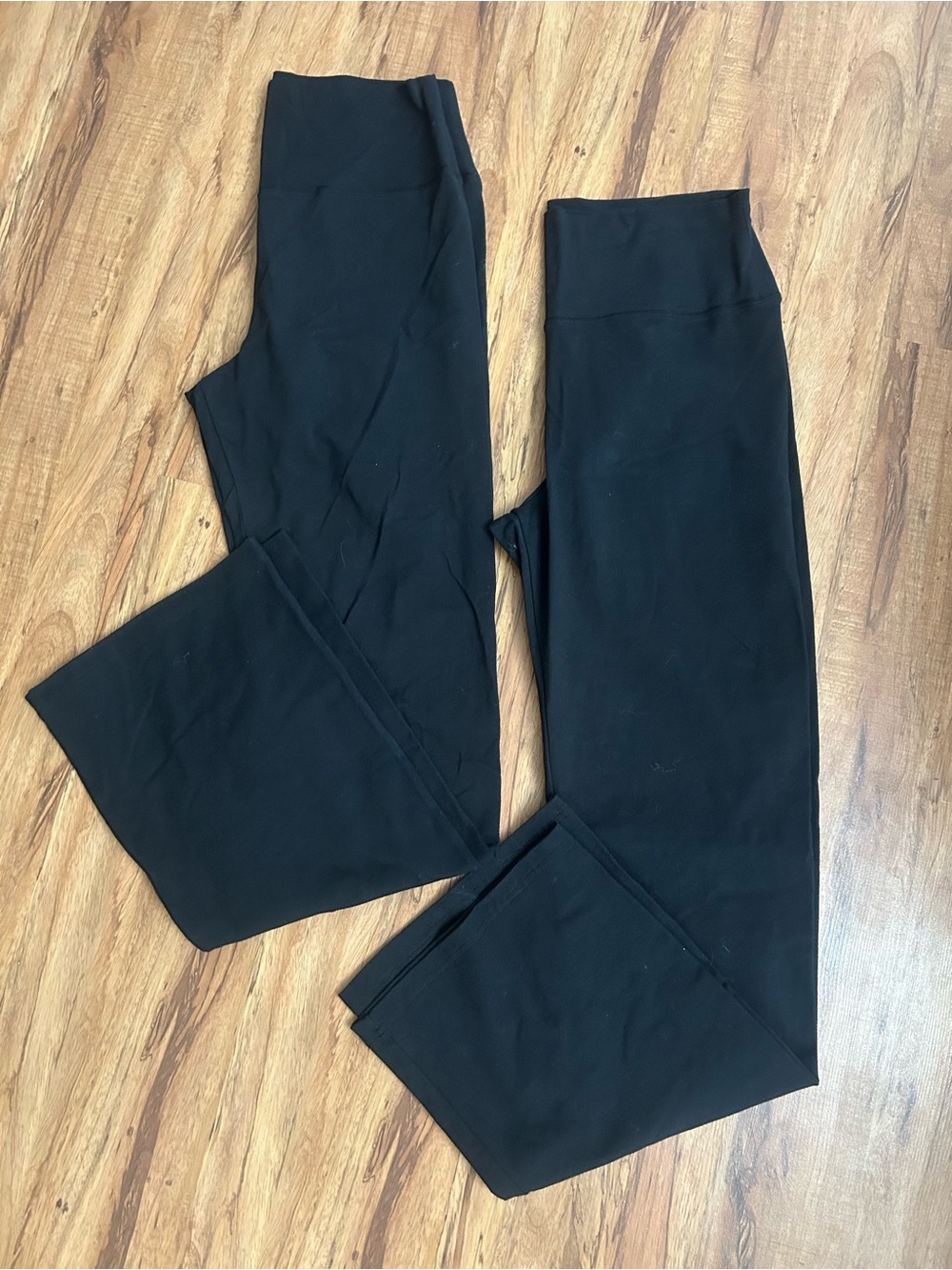 Aerie Bootcut Black Leggings 2 Pair Womens Size L Short